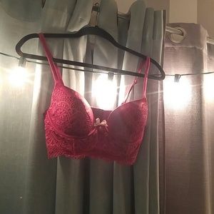 Red Victoria's secret bra