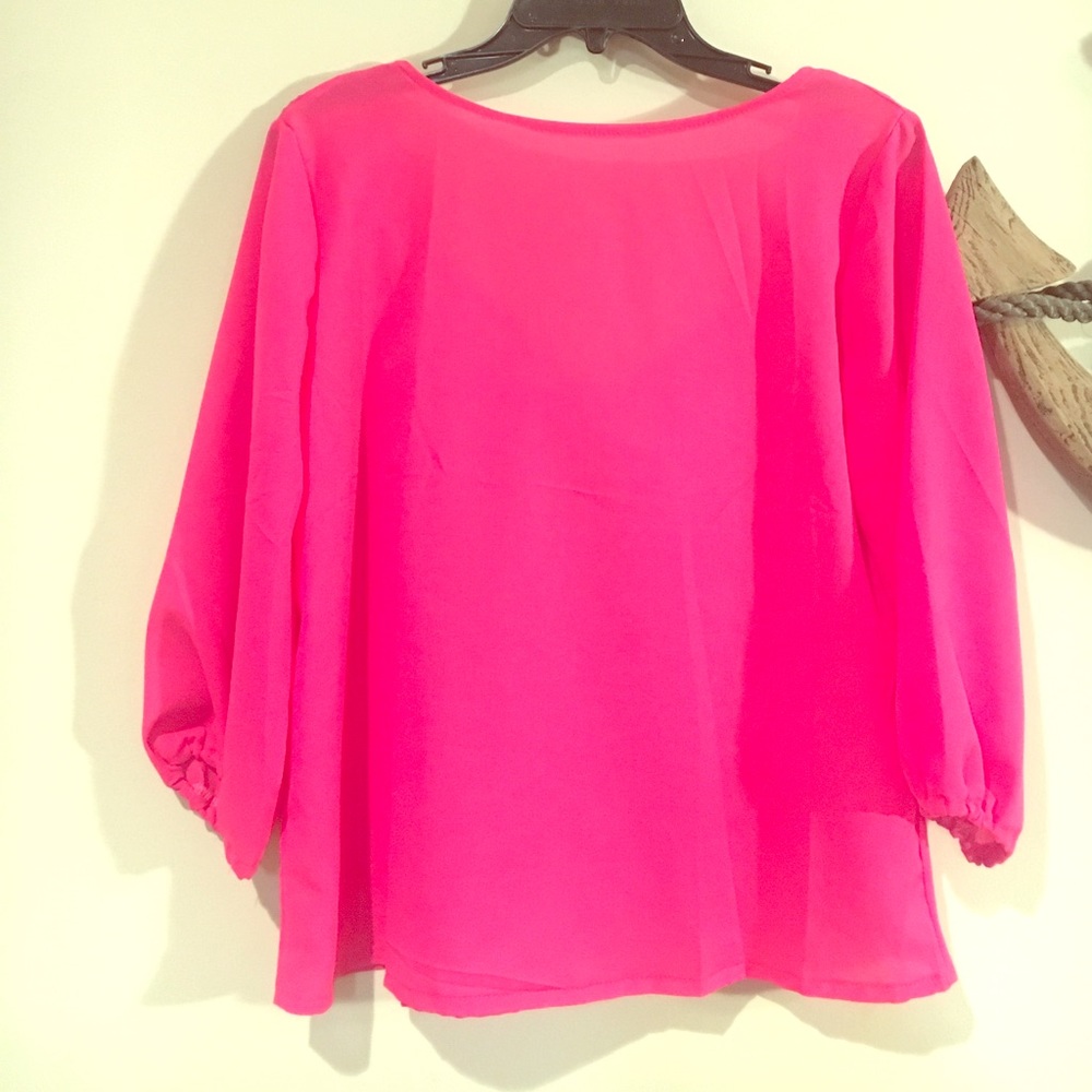 Women's Quarter Sleeve Pink Blouse