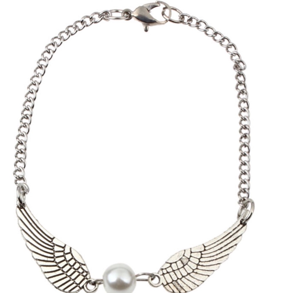 🆕 (B22) Pearl Angel Wings Bracelet - Picture 2 of 3