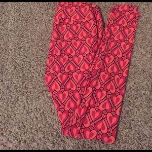 Lularoe heart leggings OS
