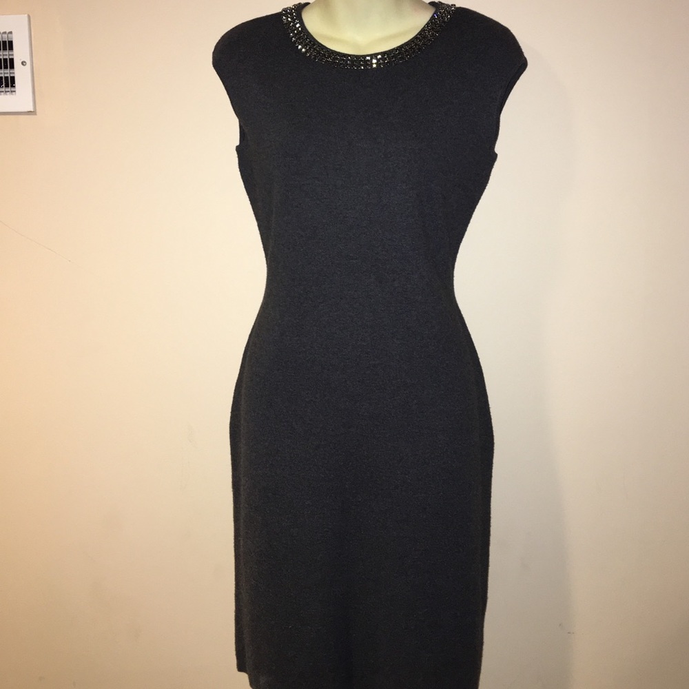 NWT Lauren Classic Dress with Rhinestone Collar