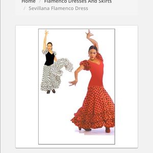 Flamenco dress red and black