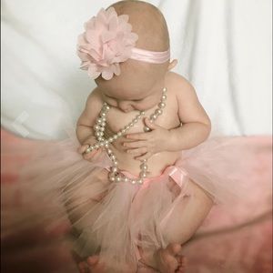 Blulu Baby Girls Tutu Skirt Dress Headband Set