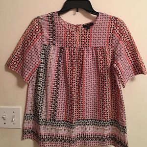 NWT J. Crew Mosaic A-Line Blouse