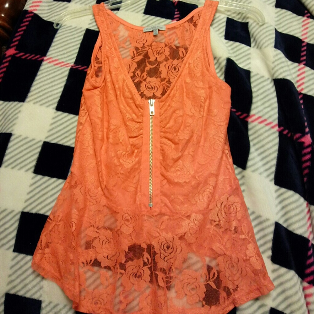 Orange Rose Top