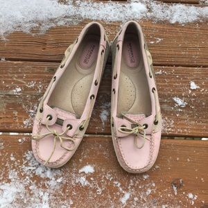 Pink Sperry Topsiders