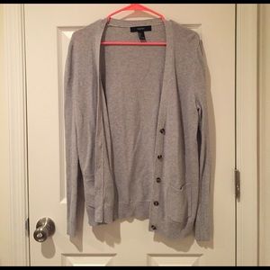 Grey Button Cardigan