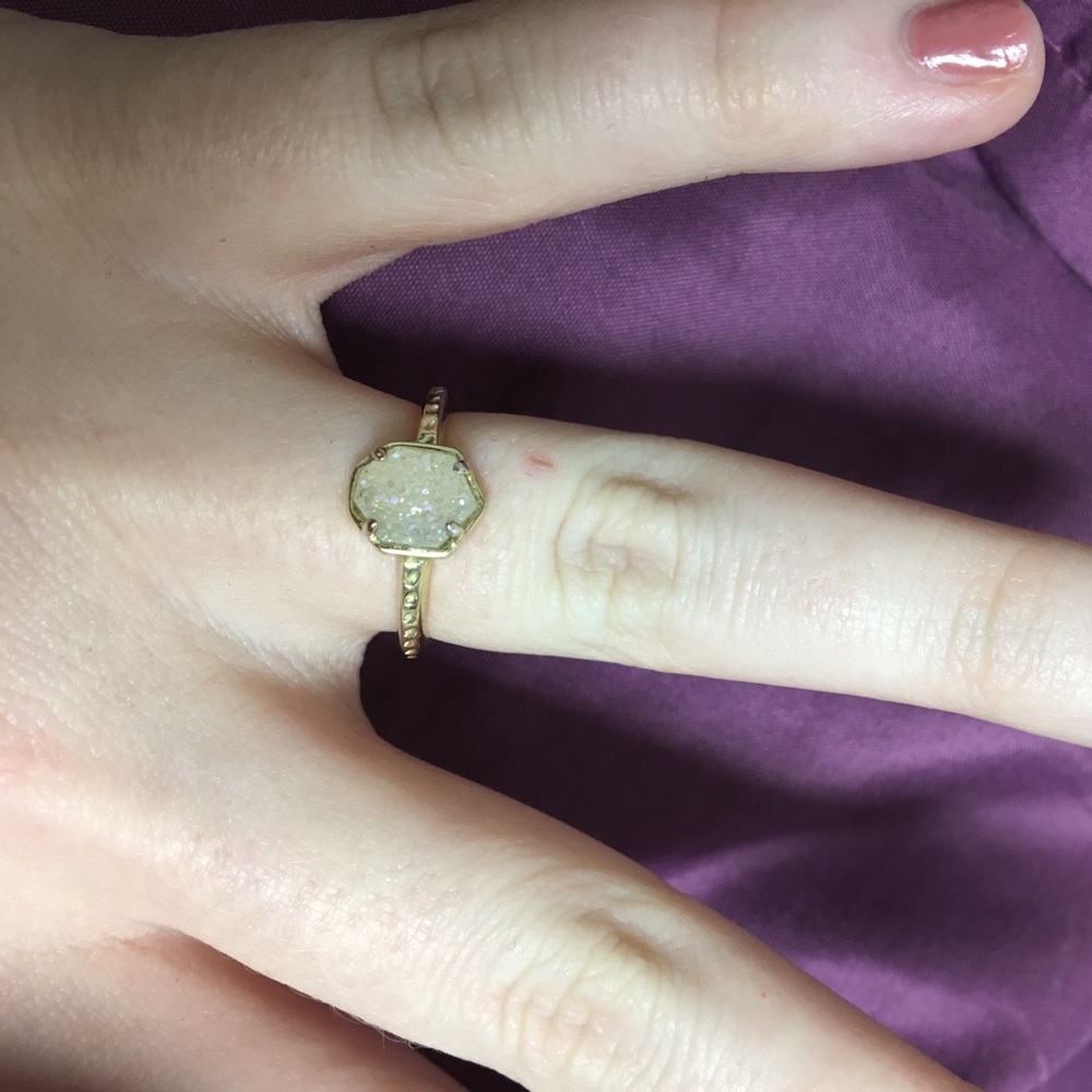 *SOLD* Kendra Scott nude drusy ring
