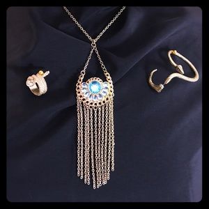 Gold Egyptian Costume Jewelry Set of 3 pcs