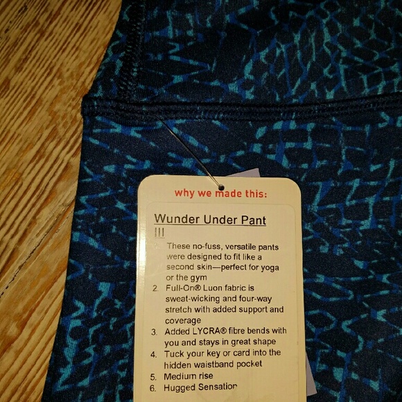 🚫Sold🚫Lululemon Wunder Under III Size 10 Samba - Picture 4 of 4