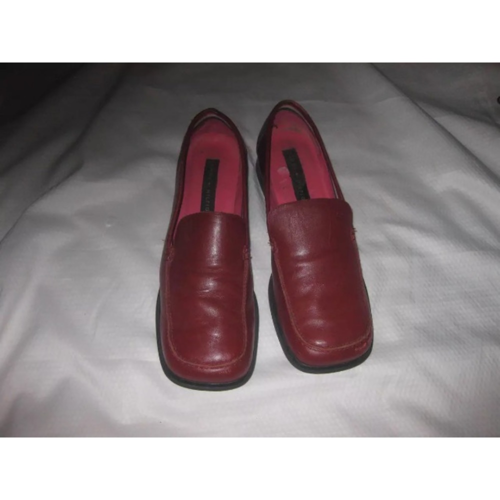 Red Tommy Hilfiger low heel pumps size 9.5