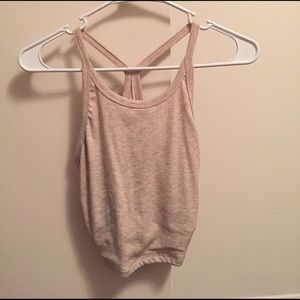 Light brown crop top