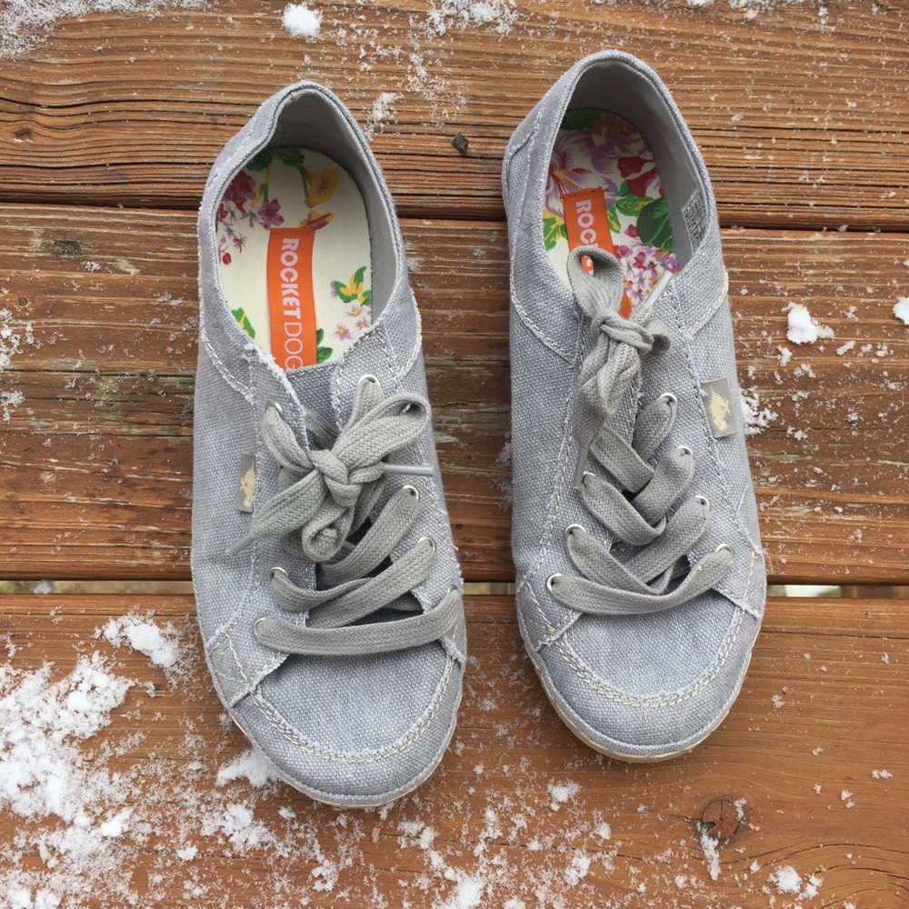 Gray rocketdog canvas sneakers