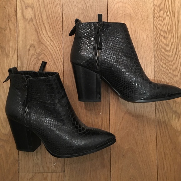 Vince Camuto Shoes - Vince Camuto Snake Skin Booties