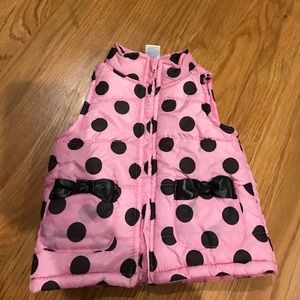 Polka dotted vest
