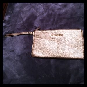 MK Large Metallic Wristlet
