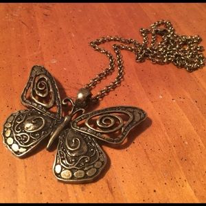 Rustic Butterfly necklace