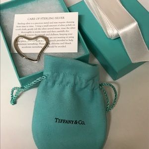 Gently used Tiffany Elsa Peretti Heart Key ring