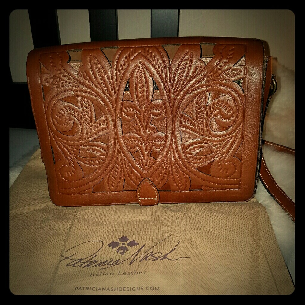 Patricia Nash Imperialli Tooled Leather Crossbody