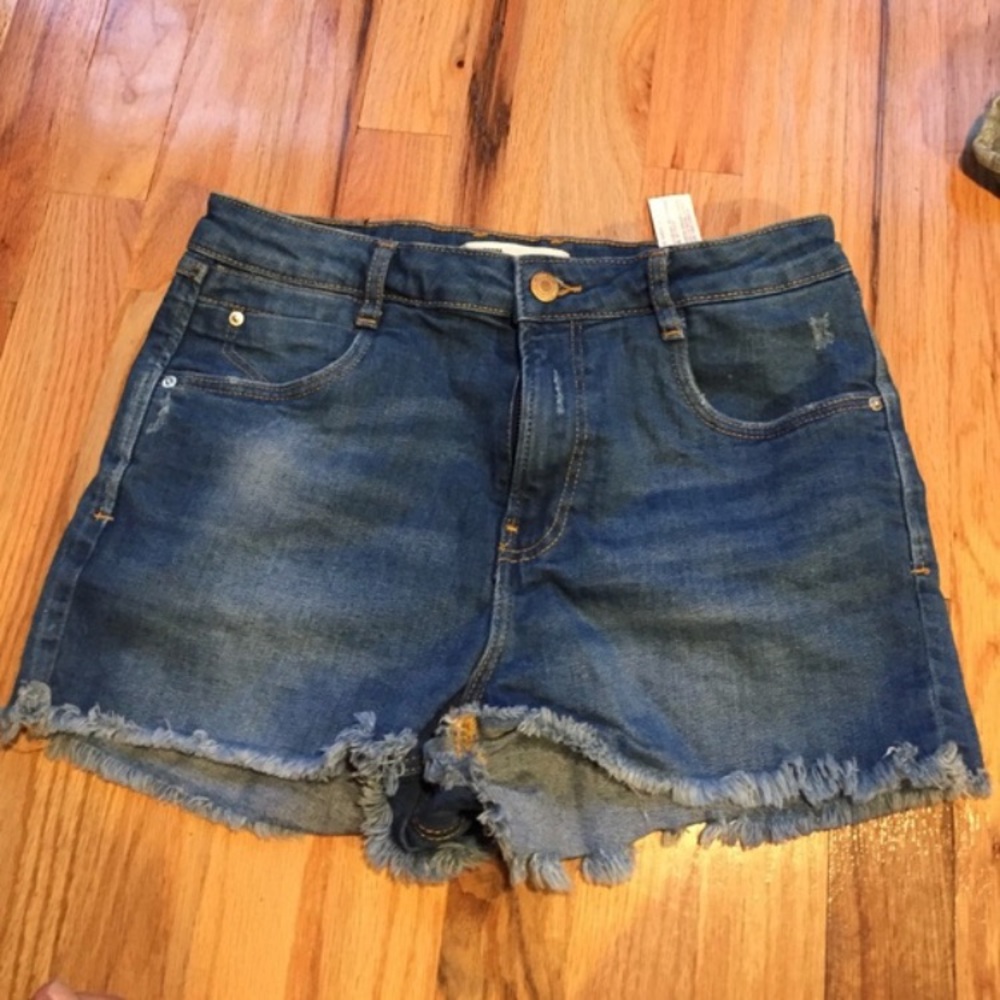 ZARA TRF DENIM SHORTS