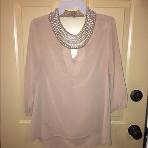 Gorgeous flowy blouse with beautiful neckline