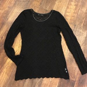 Maurice's lacy sheer top Size Large Maurice's lacy sheer top Size Large