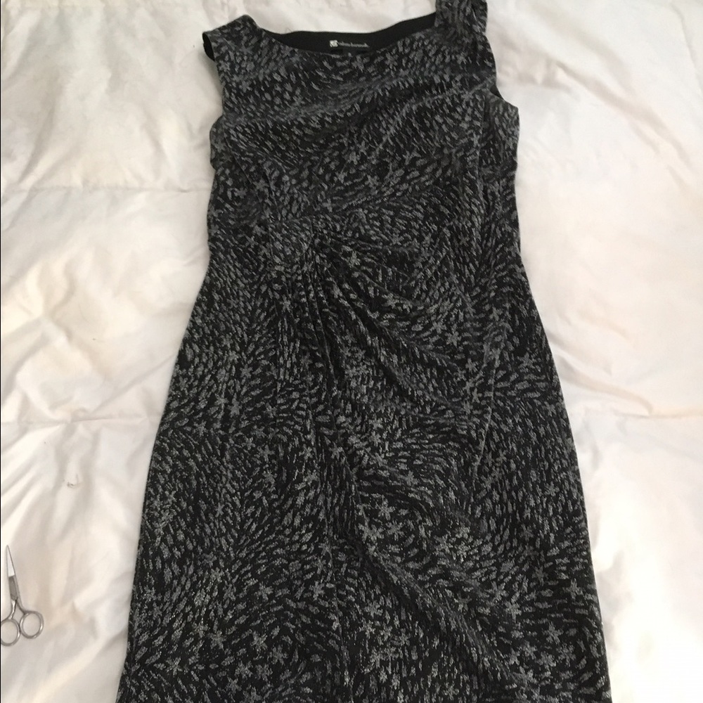 Silver and black dress!