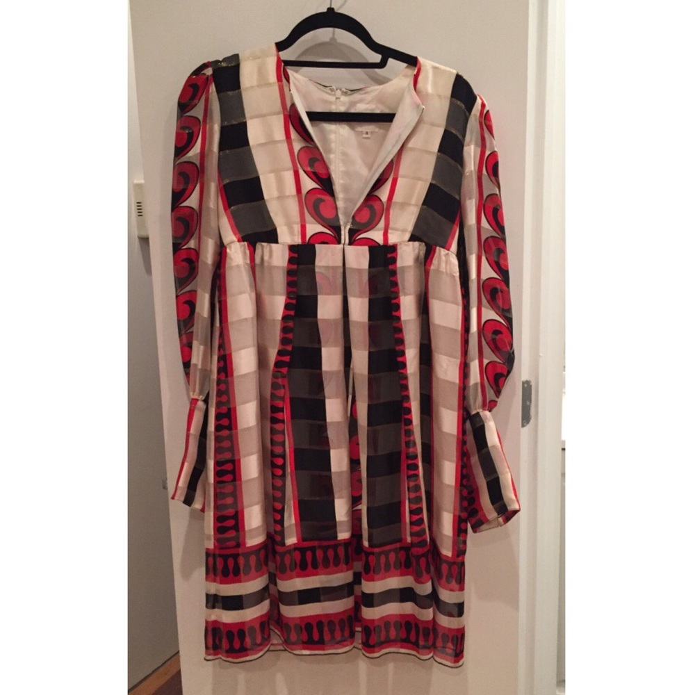 Vintage Anna Sui long sleeve dress