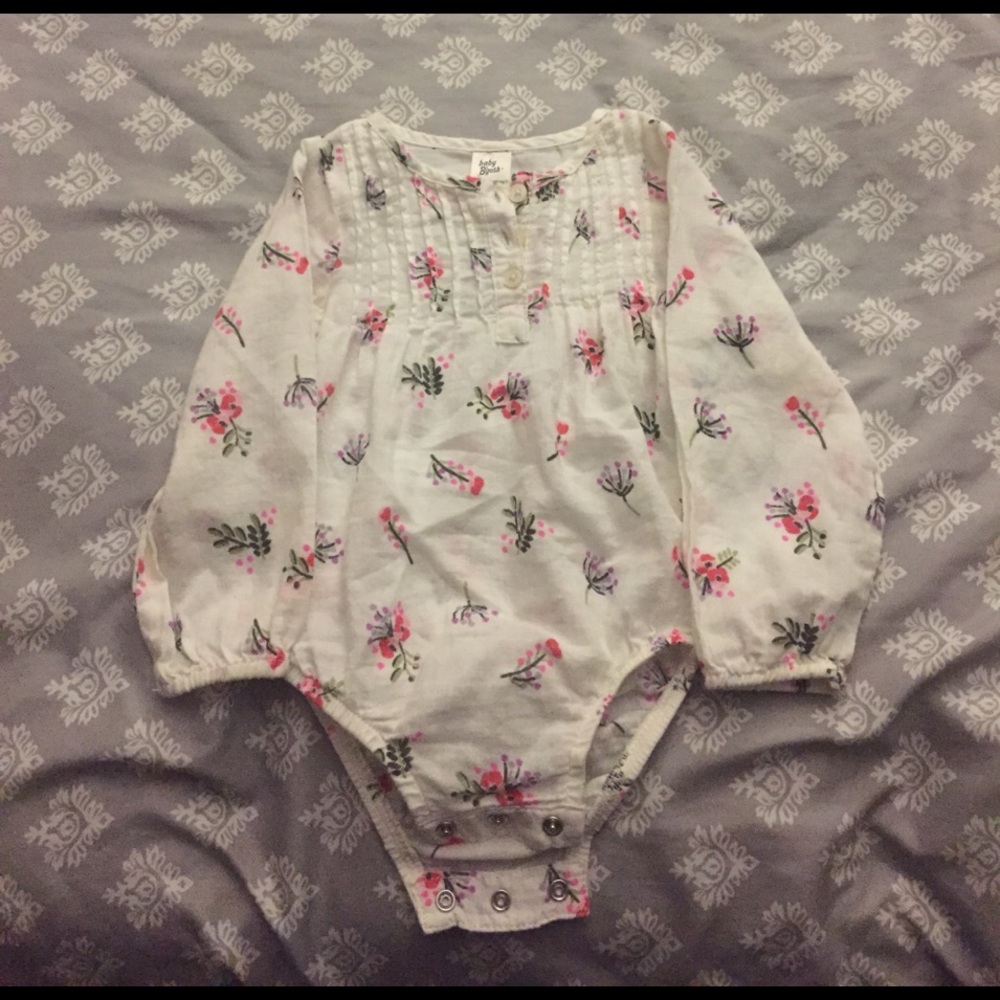 Floral Oshkosh onesie