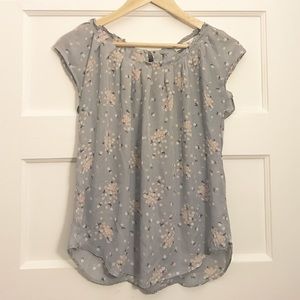 Lauren Conrad Floral Blouse