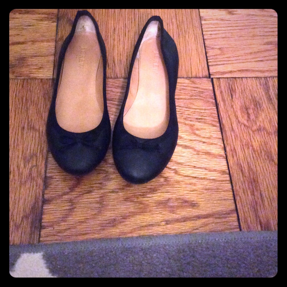 Black jcrew flats