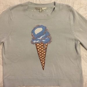 Baby blue ice cream cone, Lauren Conrad sweater🍦