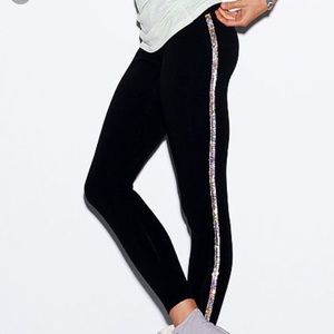 Victorias Secret black sparkle leggings ✨