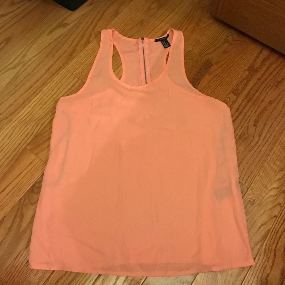 Coral Forever 21 tank top
