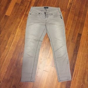 Grey Silver Skinnies