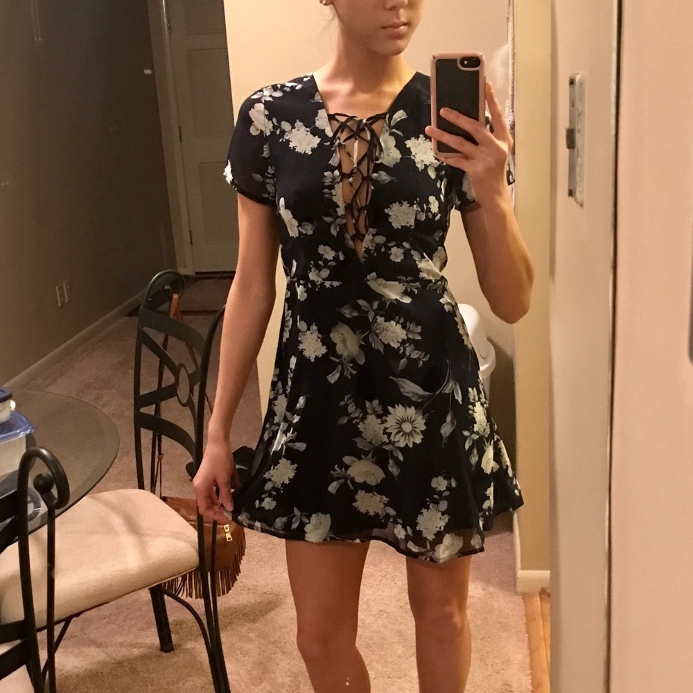 Front lace dress