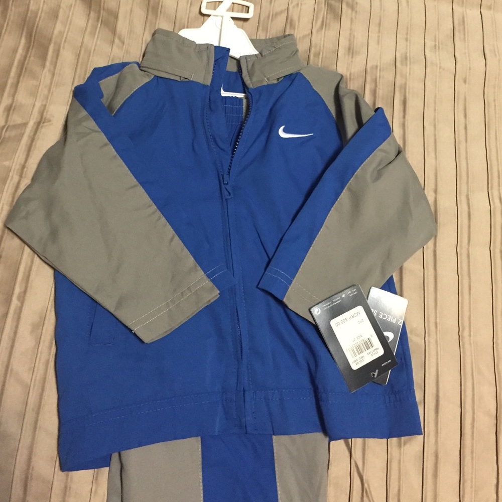 Kids Nike 2T blue and grey track suit