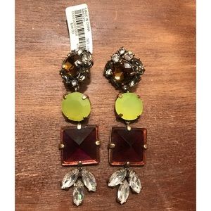 Multi Colored J. Crew Statement Earrings