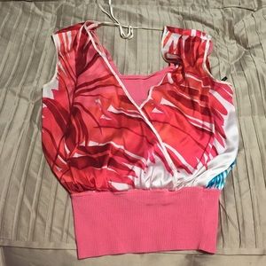 BEBE colorful top. Very fun. Perfect for summer