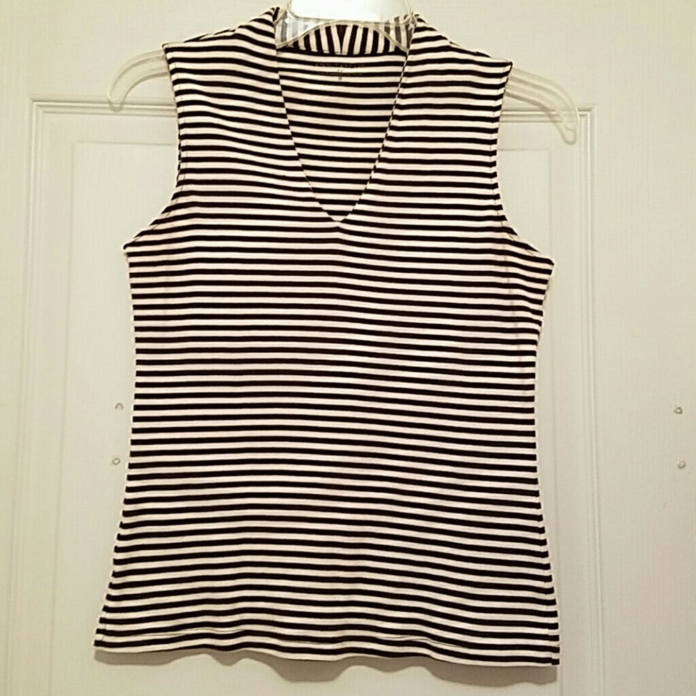 Ann Taylor striped sleeveless