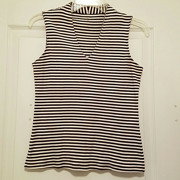 Ann Taylor striped sleeveless - Picture 1 of 3