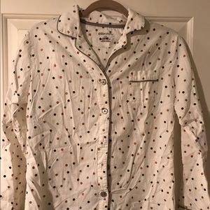 Matching polka dot pajama set