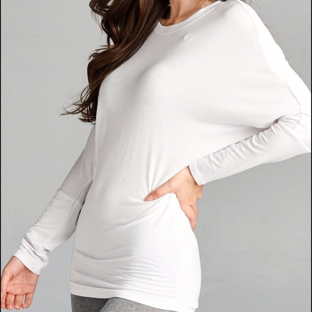 LAST // Softest Winter White LS Dolman