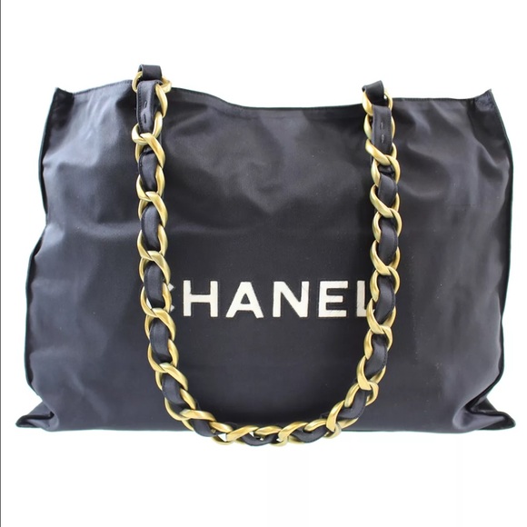 Chanel CC Logo double chain shoulder bag - Picture 2 of 7