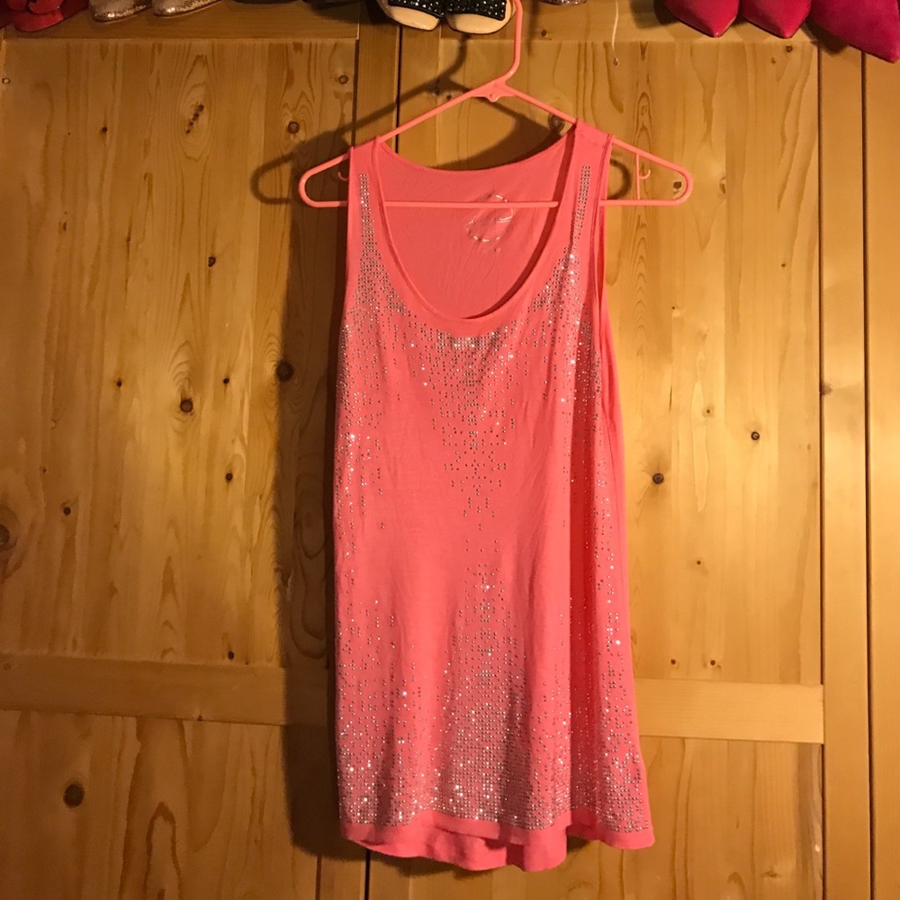 Pink sparkle top