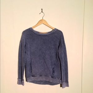 Vans:Sweatshirt-Medium Cloudy Acid Wash Blue