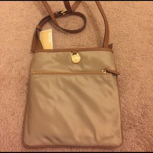 Tan crossbody bag