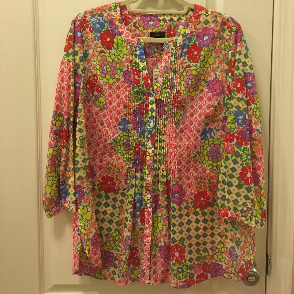 Talbots Floral Blouse