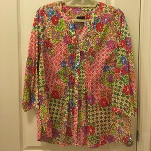 Talbots Floral Blouse