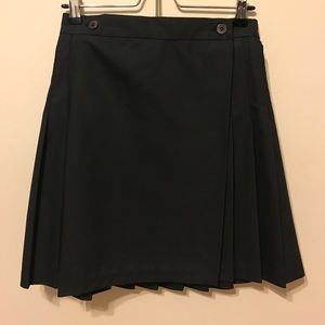 American Apparel Navy Pleated Skirt